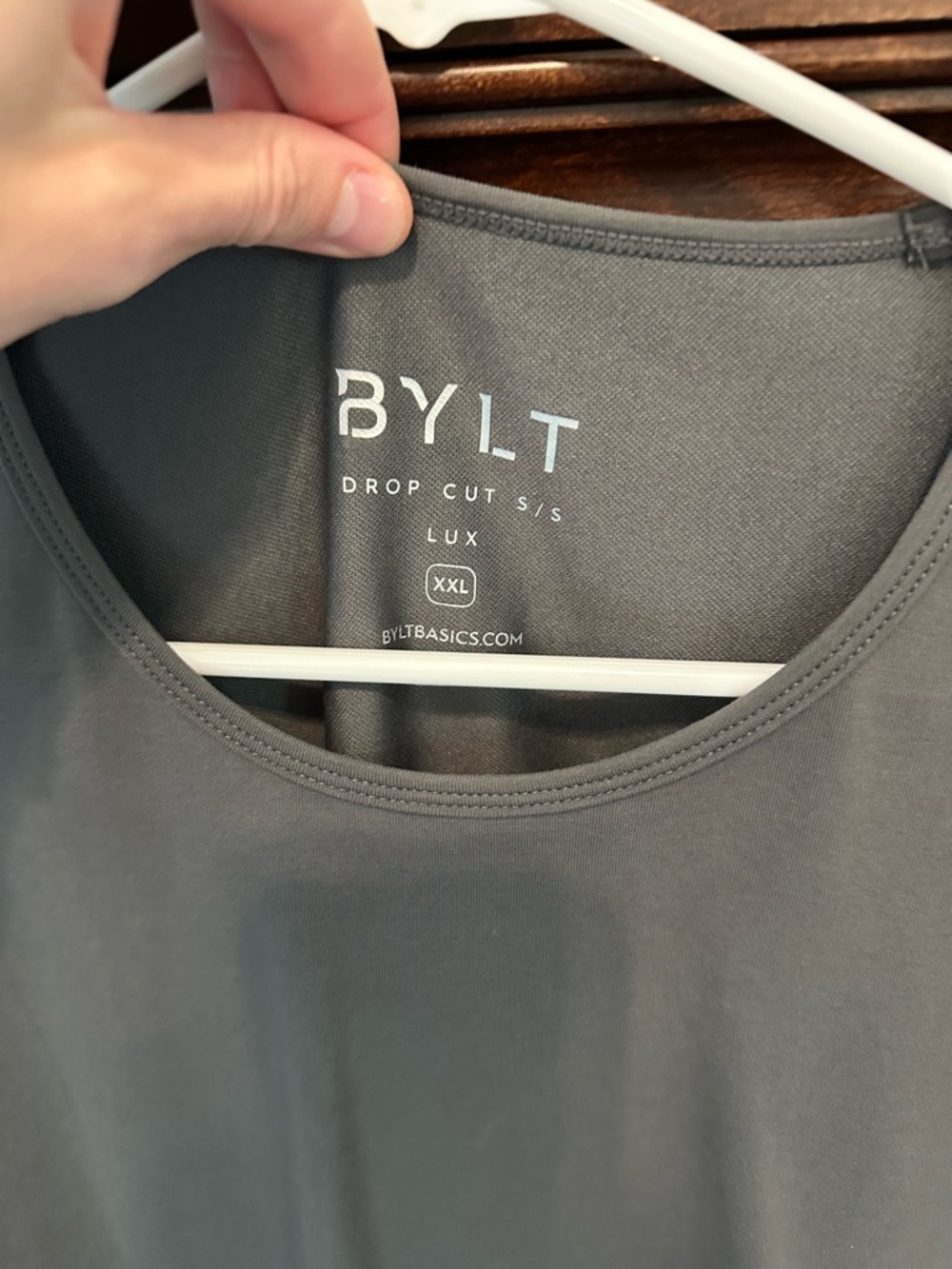 BYLT Basics Men's Drop Cut Lux Tee - Gray